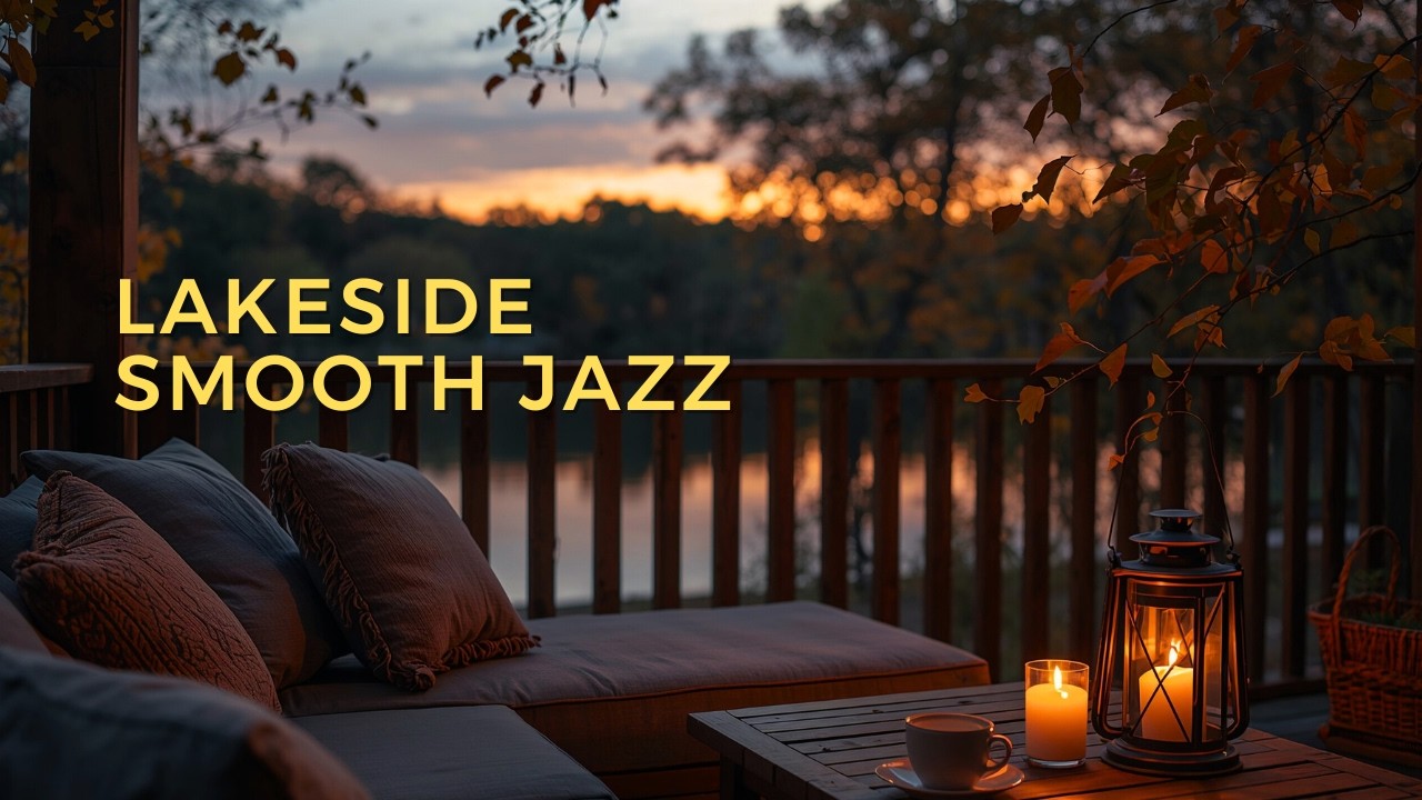 Lakeside Evening Smooth Jazz 🌙 Relaxing Jazz Music for Calm Nights & Study