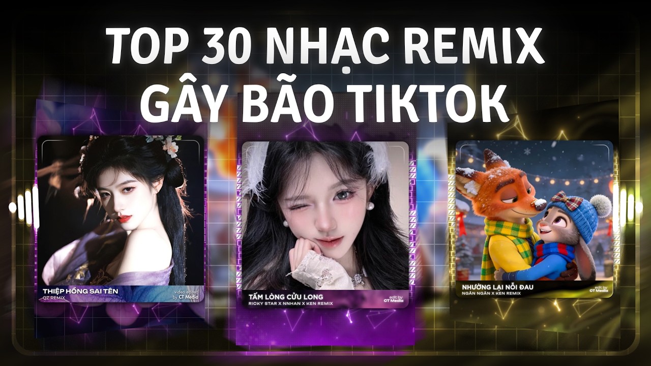 TOP 30 Nhạc Remix Gây Bão TikTok 2026: Tấm Lòng Cửu Long, Thiệp Hồng Sai Tên, Nhường Lại Nỗi Đau