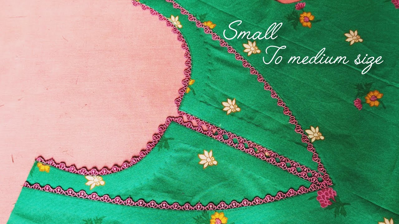 Most trendy double neck design cutting and stitching||How to make kurti double neck design with lace