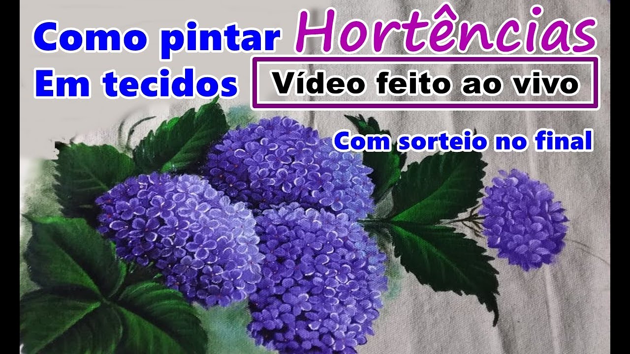 Como pintar hortências