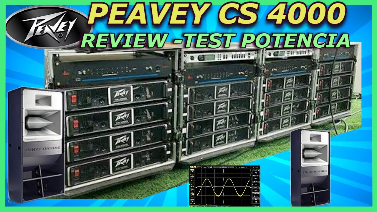 PEAVEY CS 4000 ✨REVIEW,  TEST DE POTENCIA 🔊🧿⚡