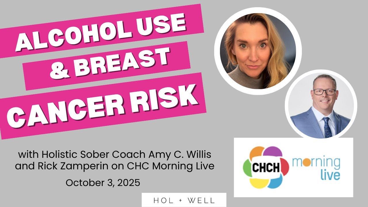 Alcohol & Breast Cancer, Amy C. Willis, MA, RHC, CLC, the Holistic Sober Coach, CHCH Morning Live