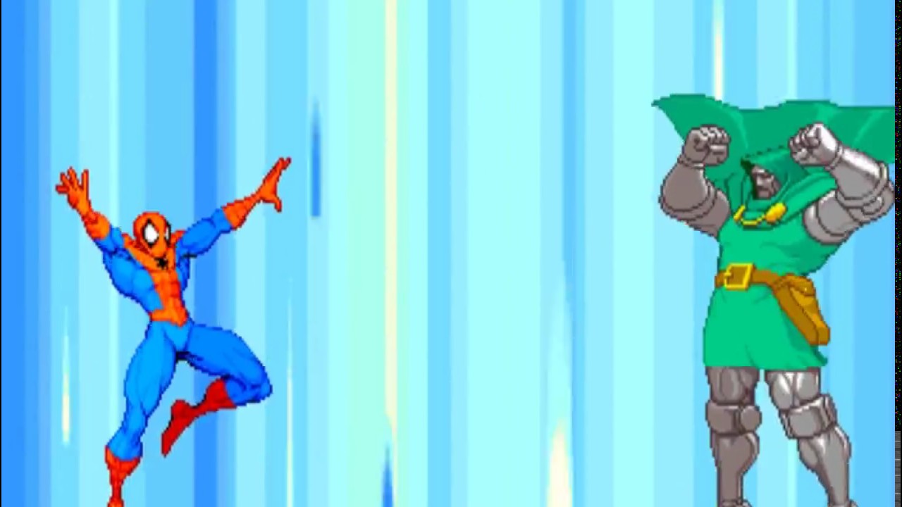 Fighting Game Bosses 130. Marvel Super Heroes - Doctor Doom sub-boss battle