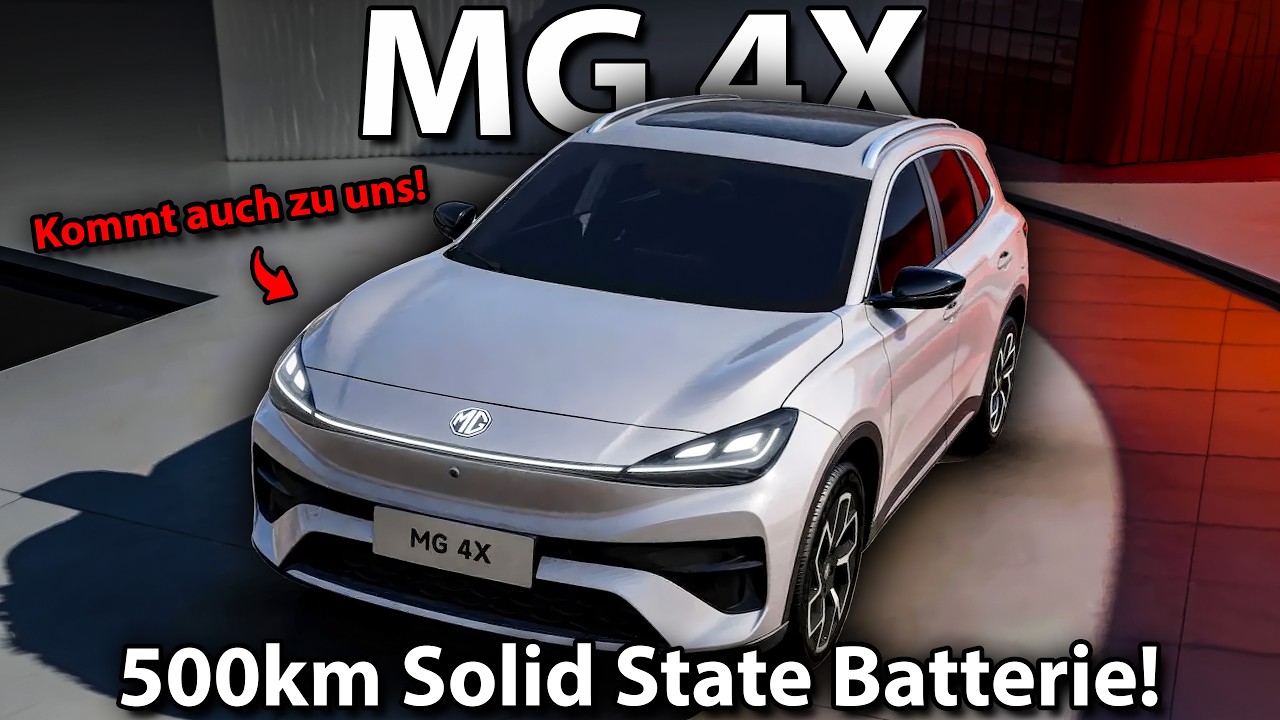 MG 4X - Das erste E-SUV mit Festk&ouml;rper-Akku ist DA!