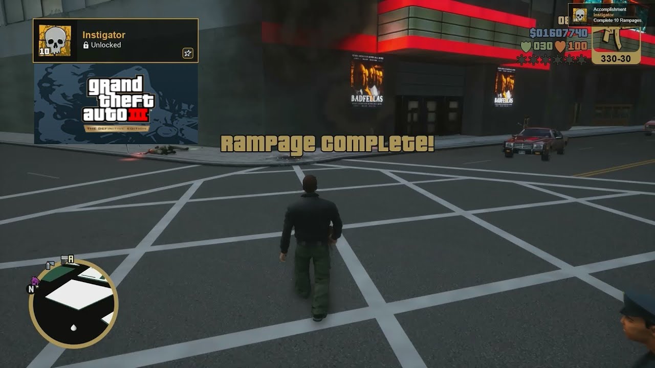 GTA 3 Definitive Edition 100% - All 7 Rampages in Staunton Island