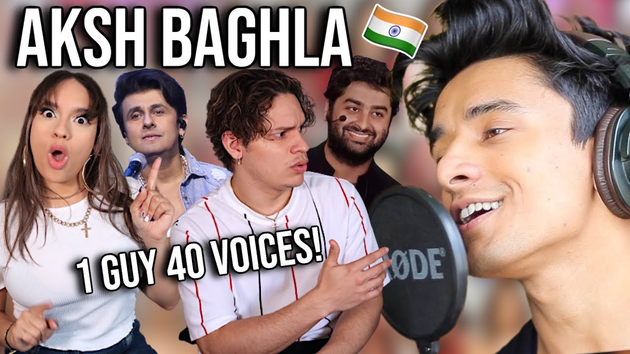 1 guy 40 voices | Waleska & Efra reaction to AKSH BAGHLA 'Sings like Popular Singers'