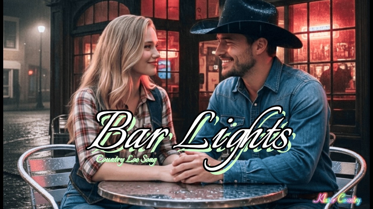 BAR LIGHTS (Male Vocal) | country love song | klaser country x suno ai | official lyric video