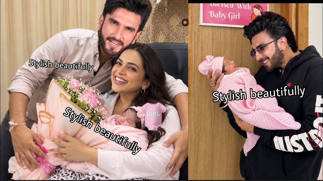 Deepika Padukone ranveer singh 2nd baby girl first look in Hospital,Ranveer gave flowers to wife 