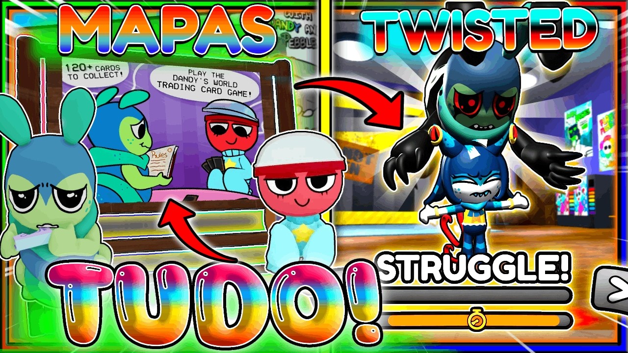 😱O VÍDEO Q VC ESPERAVA❗😲MECÂNICA do SQUIRM TWISTED+ DETALHES dos NOVOS MAPAS❗TUDO AQUI❗ #dandysworld