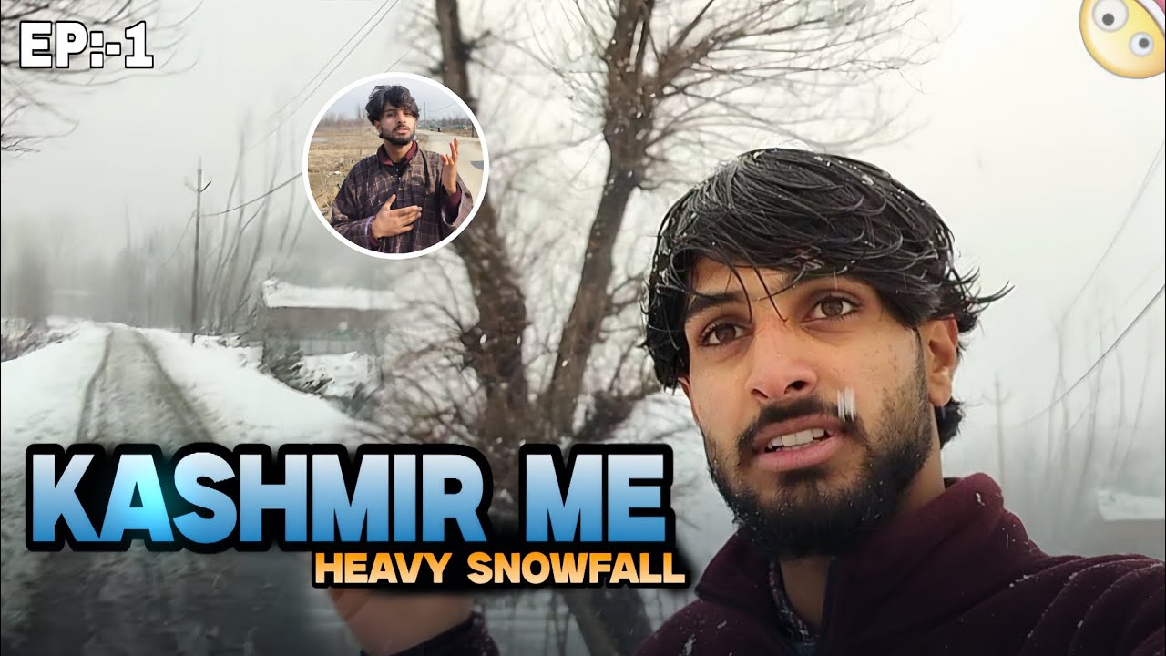 KASHMIR ME HEAVY SNOWFALL ☁️🤯|| #viralvideo #vlog #kashmirsnowfall #support 