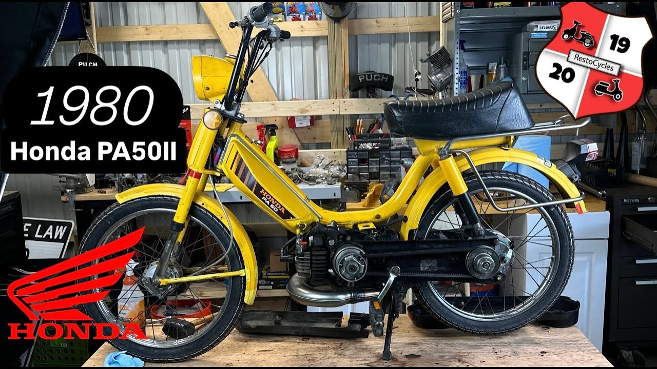 How I Got A 45 Year Old Honda Moped To Run Again! Honda PA50II Hobbit Camino