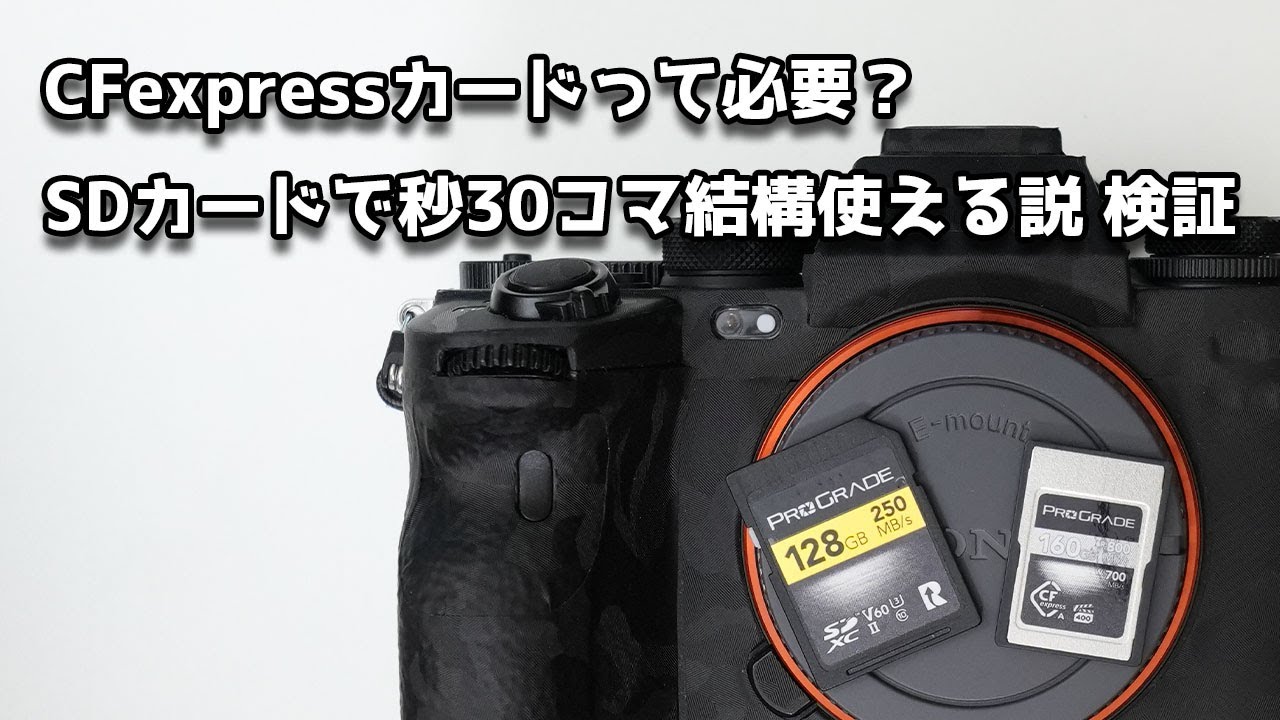 【禁断検証？】CFexpressカードって必要？SDカードで秒30コマ連射が普通に使える説 【α1はtypeA】