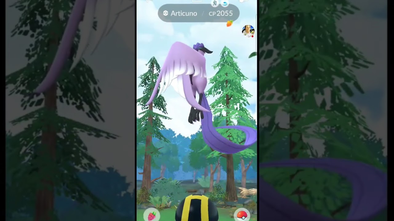 Встреча Галарского Артикуно в Pokémon Go! Но поймал ли я это?🤔#pokemongo #galarianbirds #viralshort