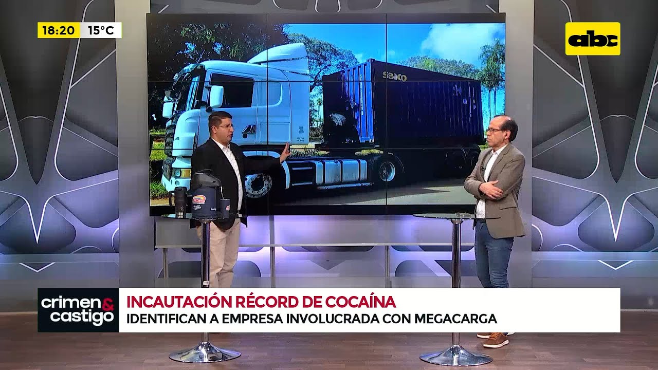 Identifican a empresa involucrada y detienen a chofer que habría transportado megacarga de cocaína