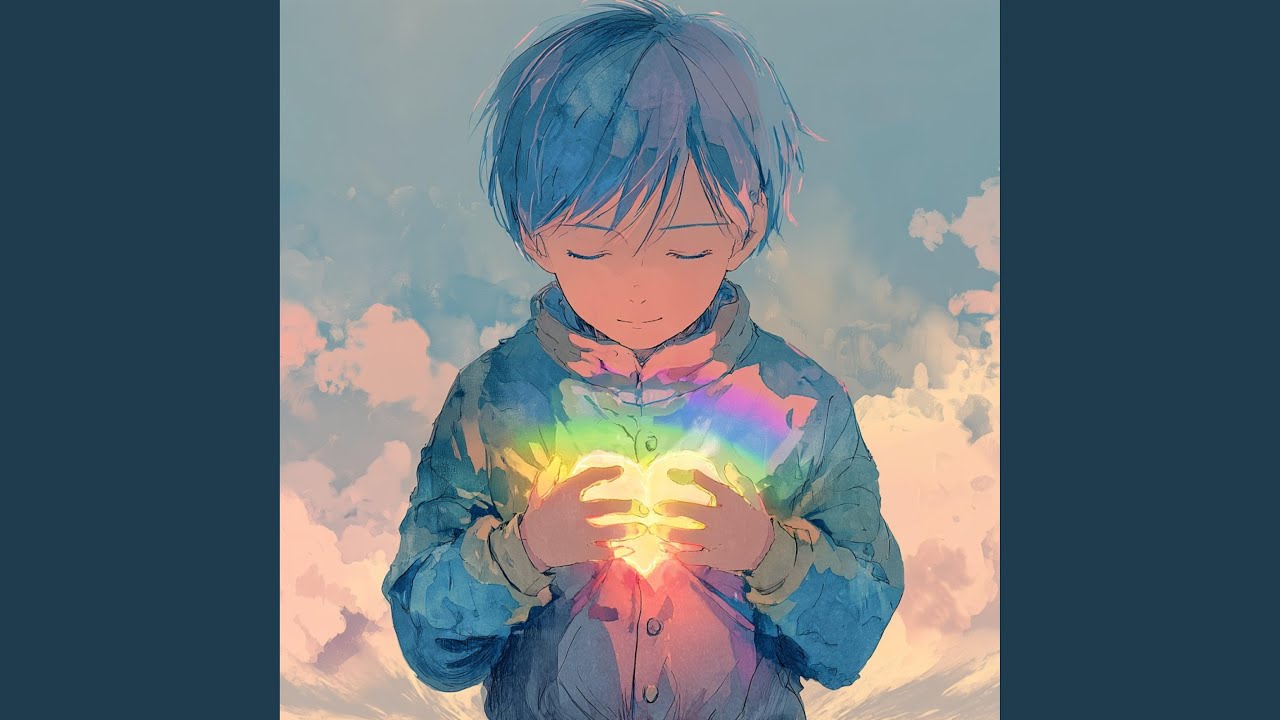 虹を見て