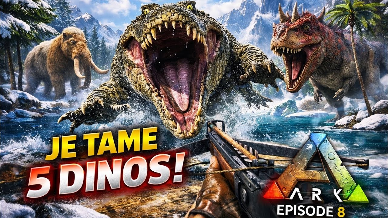 5 DINOS + UNE SURPRISE 😱 | ARK: SURVIVAL EVOLVED ! Ep8