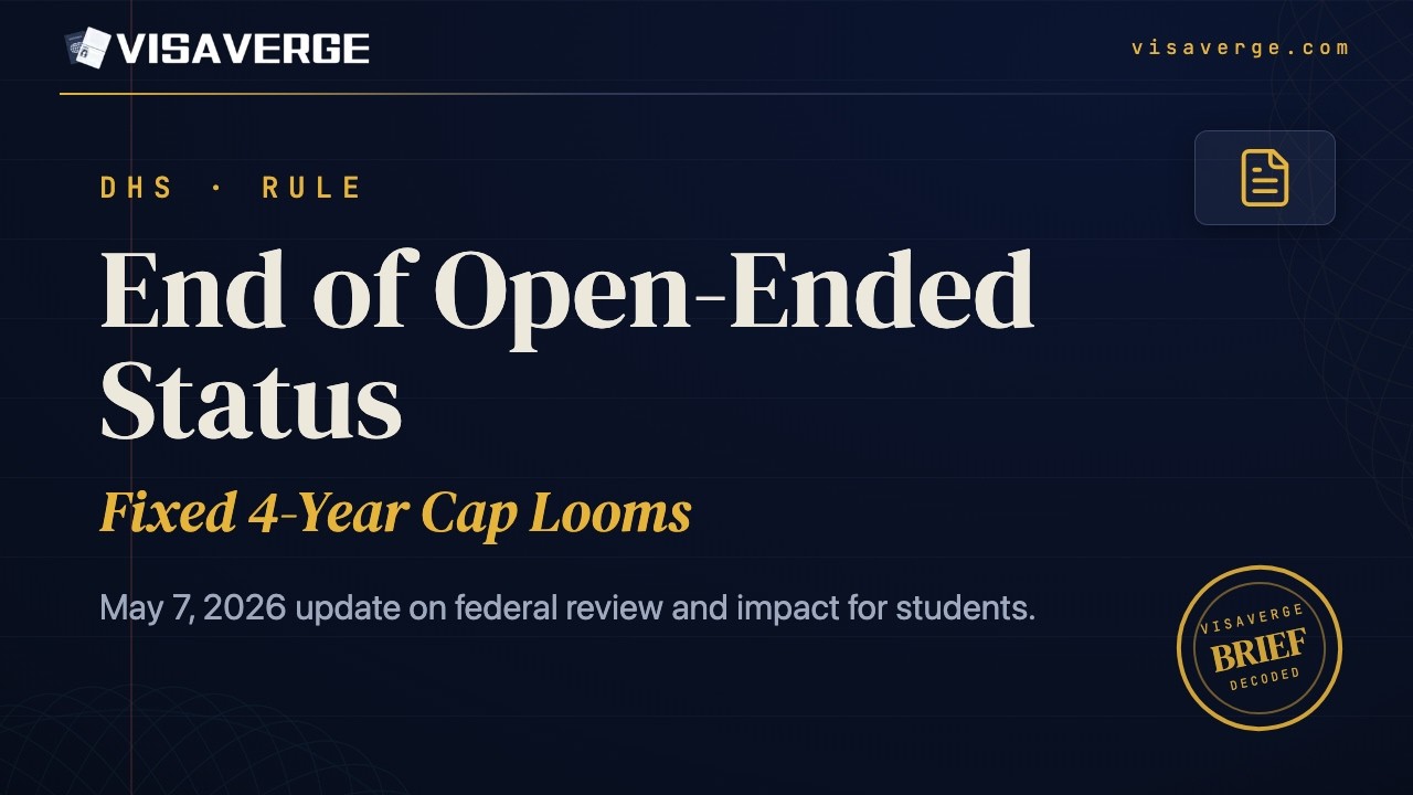 DHS Moves to End Open-Ended Status for Students and Exchange Visitors