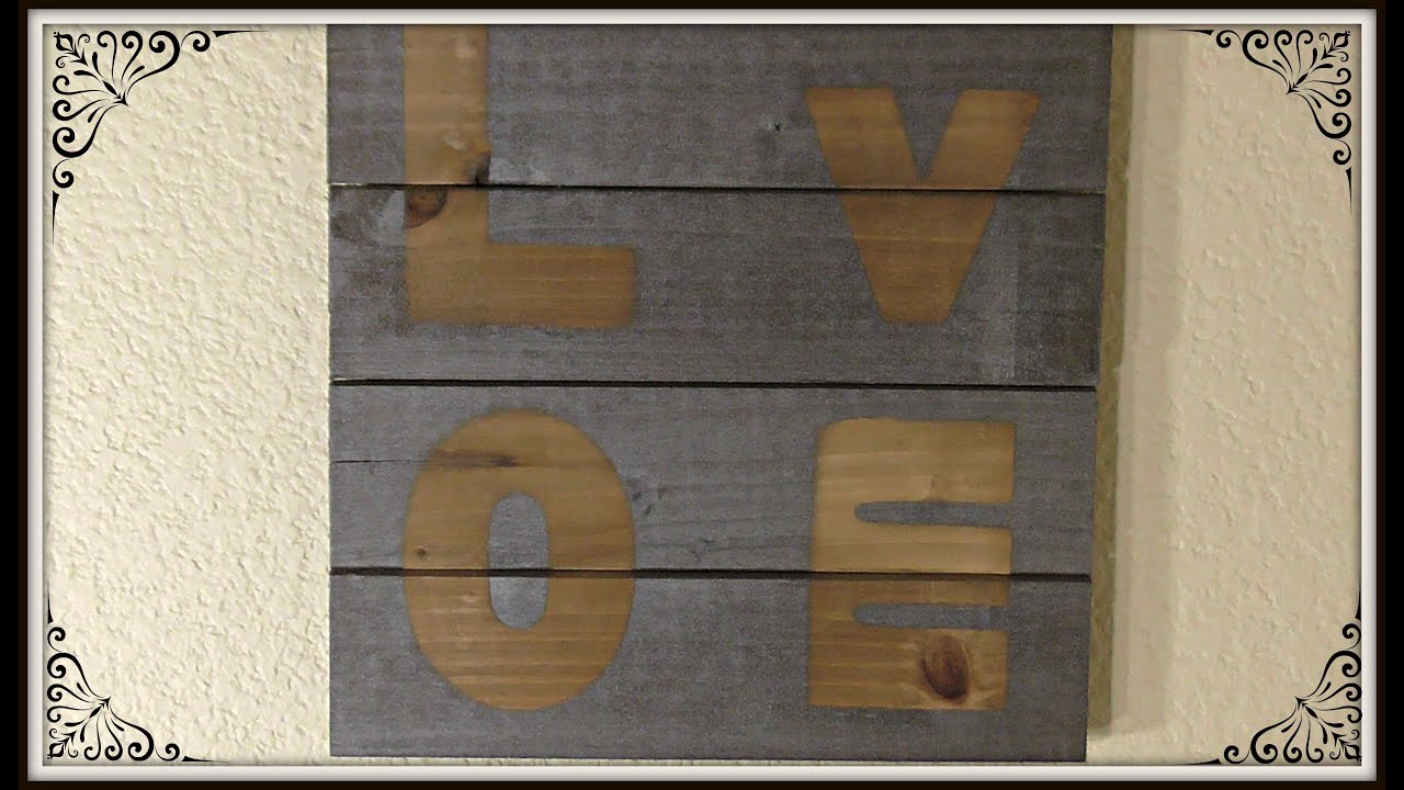 Home Decor on a Budget| Trendy $4 DIY Word Art
