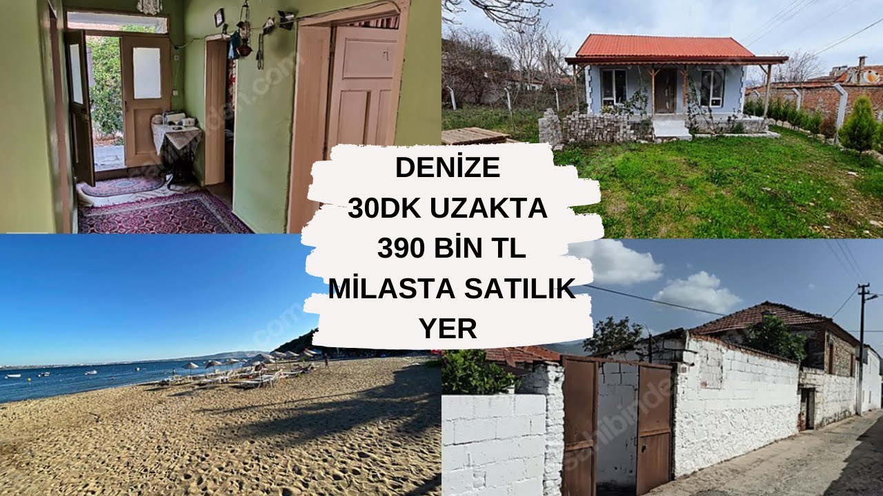 DENİZE 30DK UZAKTA HARİKA KONUMDA ❗390 BİN TL MİLASTA SATILIK YER 🏠🪴