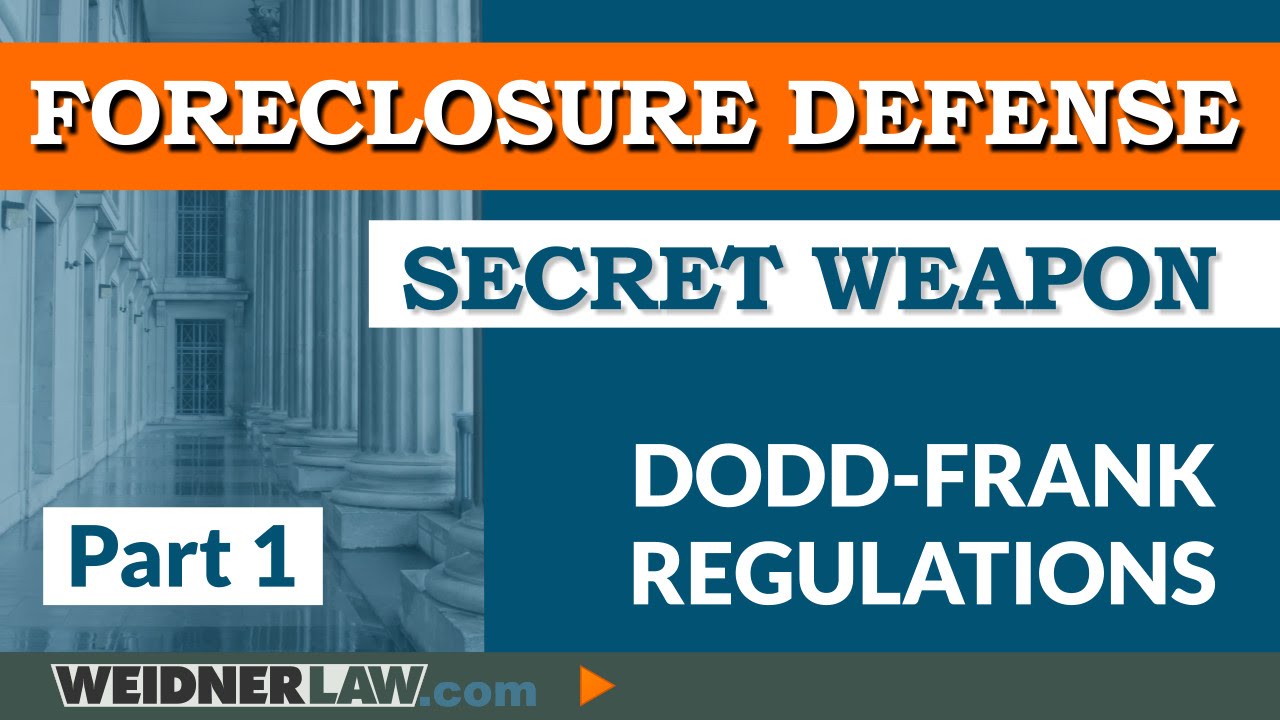 ►СЕКРЕТНОЕ ОРУЖИЕ в защите от обращения взыскания на недвижимость: Dodd-Frank, часть 1