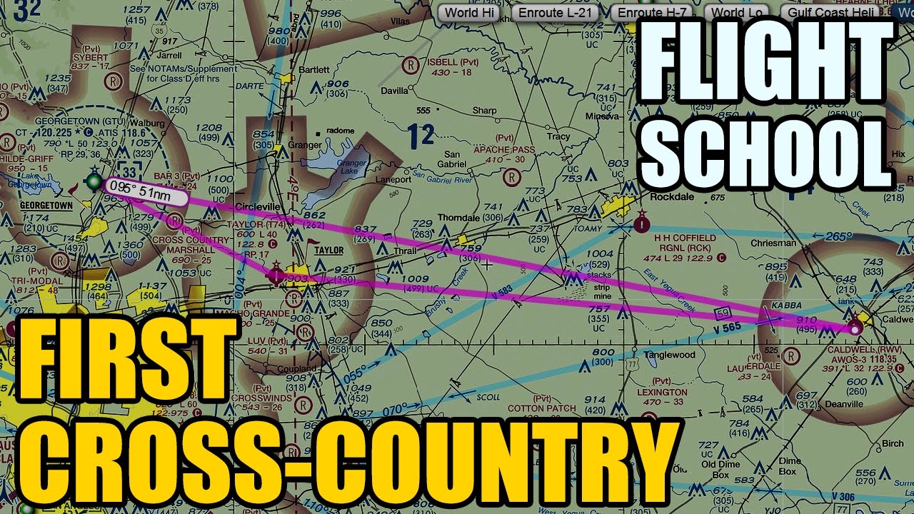 Helicopter Flight School - First Cross-Country
