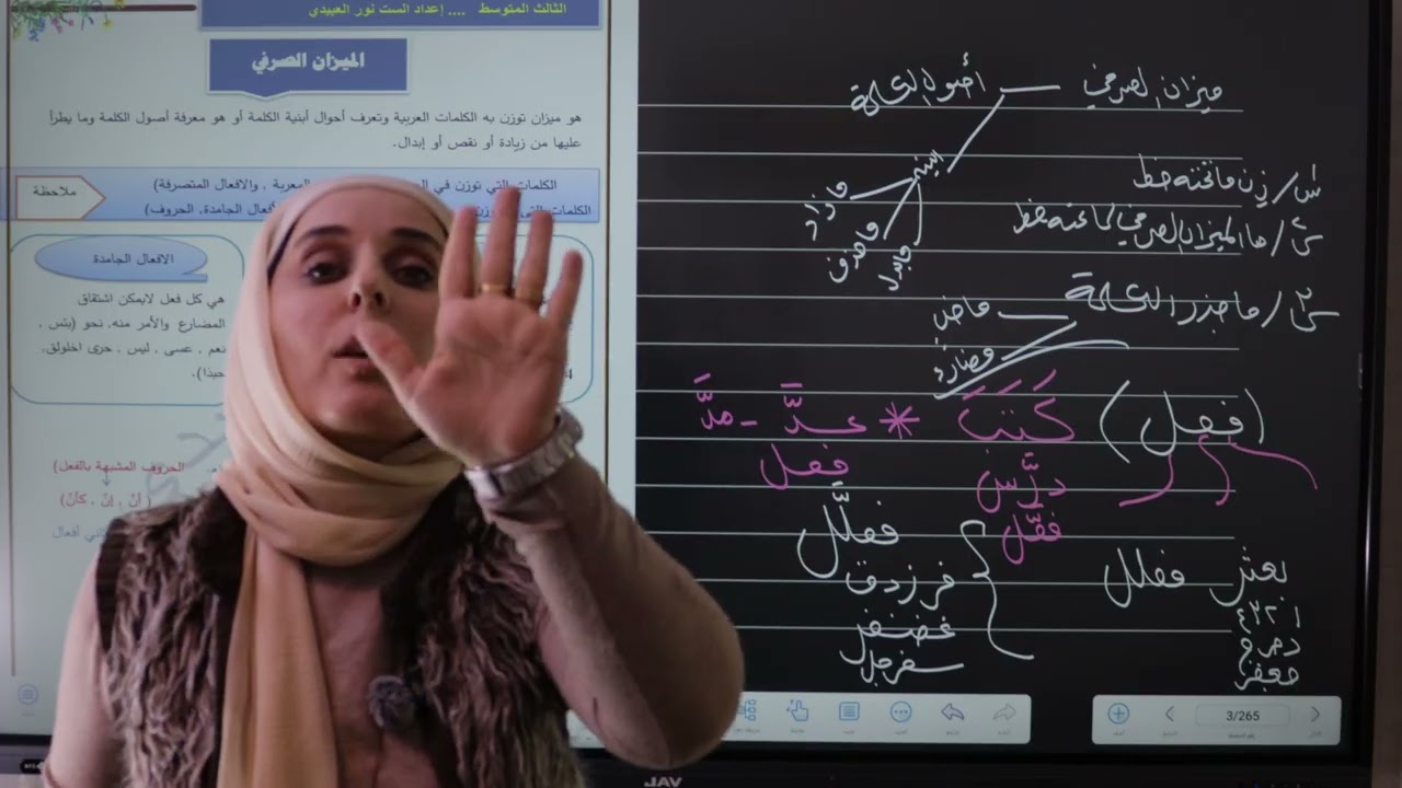 الميزان الصرفي   ست نــــــــــــــــــــور العبيدي  م 1