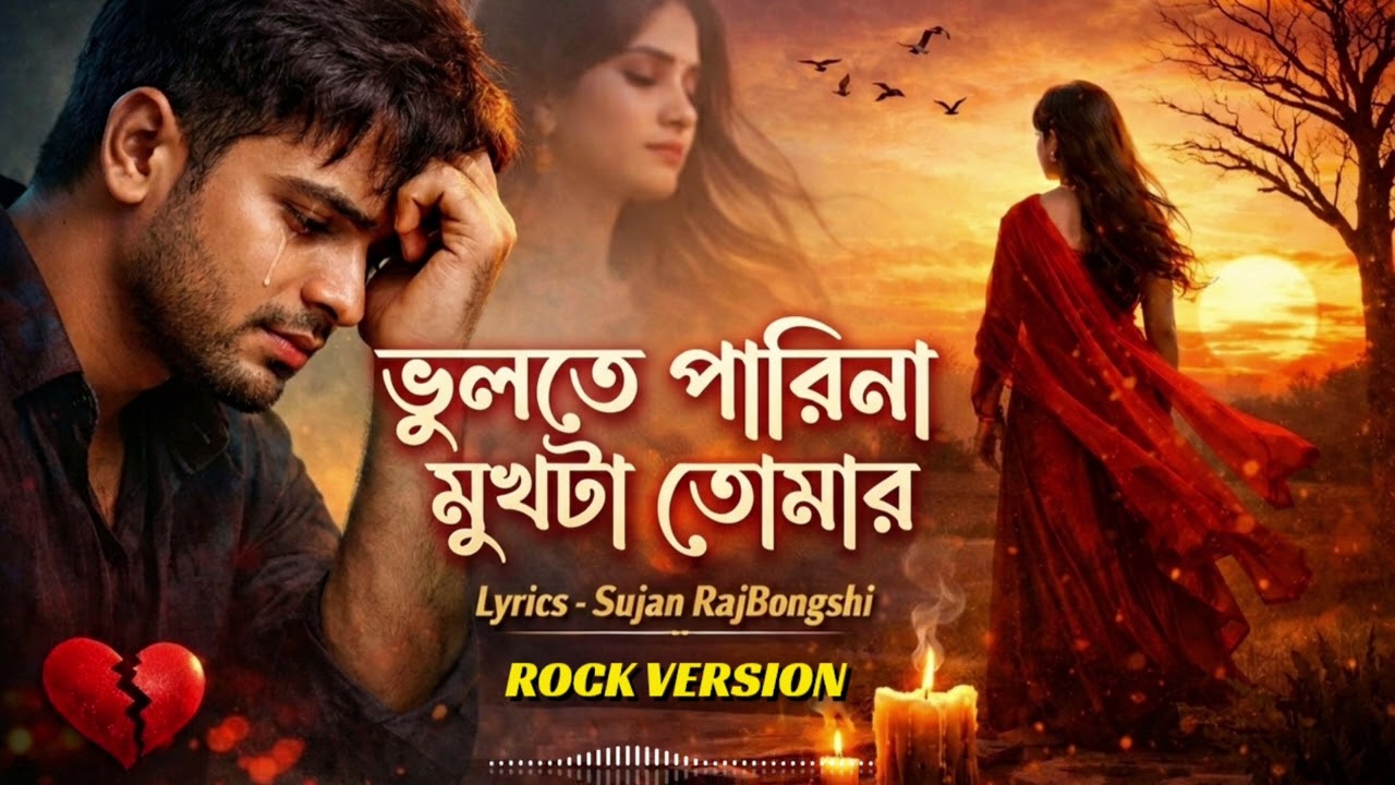 গান - ভুলতে পারিনা মুখটা তোমার | Vulte Parina Mukta Tumar | ROCK VERSION |  Sujan Music Lyrics 