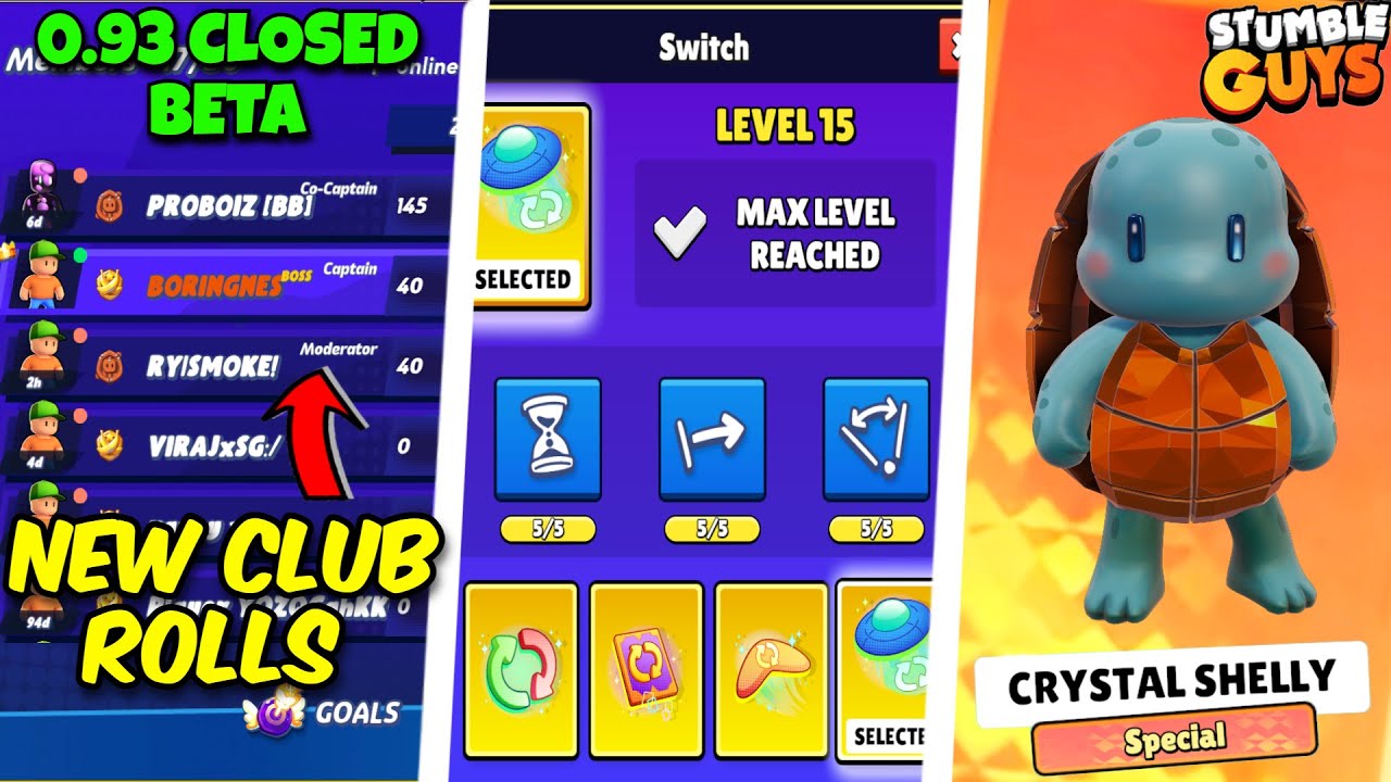 0.93 CLOSED BETA IS CRAZY IN STUMBLE GUYS || NEW SKIN EDIT FEATURE 😍