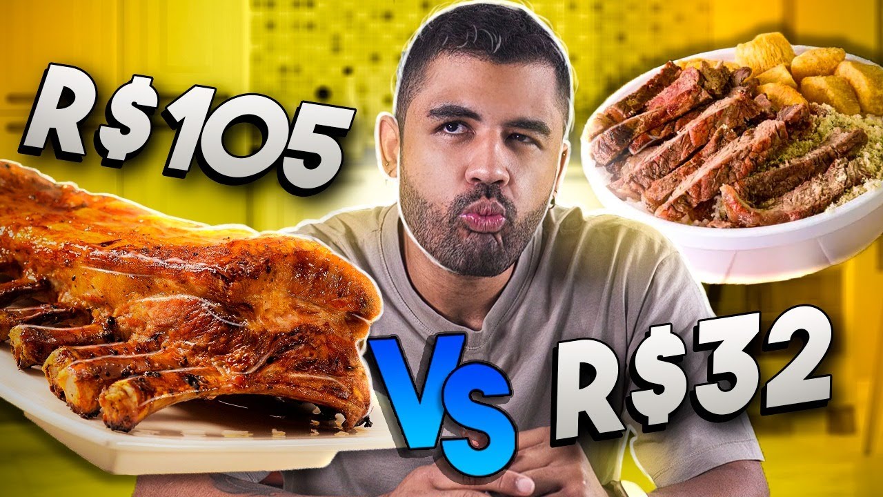 ESSA COSTELA ME BUGOU! COSTELA BARBECUE CARA VS BARATA!