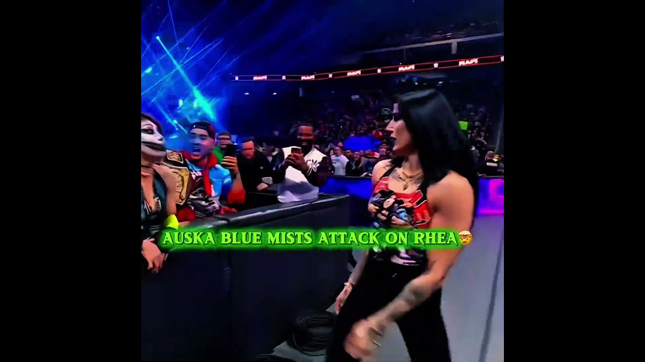 Asuka Blue mists Attack On Rhea🤯💀#wwe#shorts#ultraedit