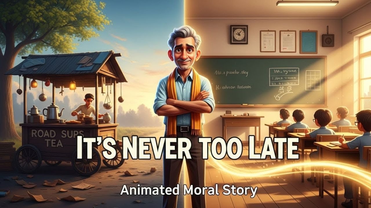 It's Never Too Late Moral Story | Motivational Story In English | Inspiration Animated Success Story