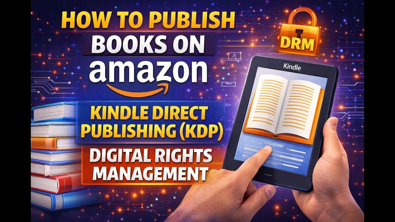How to Publish Books on Amazon- Kindle Direct Publishing (KDP) - Digital Rights Management
