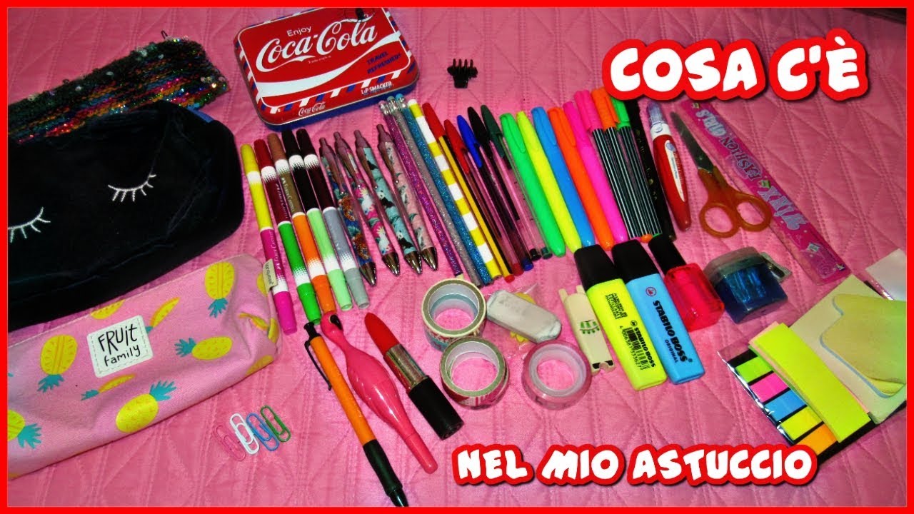 COME HO ORGANIZZATO L'ASTUCCIO 2019 - BACK TO SCHOOL || Roberta Pink