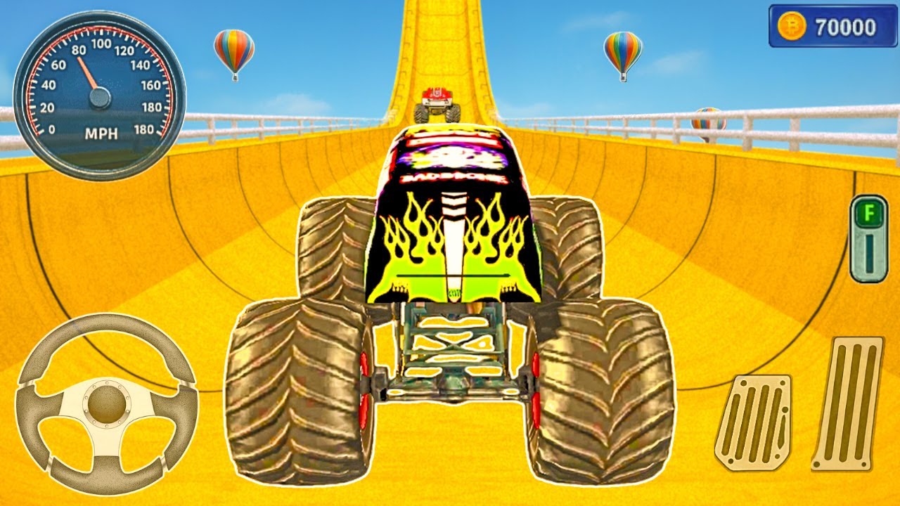 Monster Truck Mega Ramp Impossible Driver - Mega Ramp Car Stunt Master Simulator - Android Game
