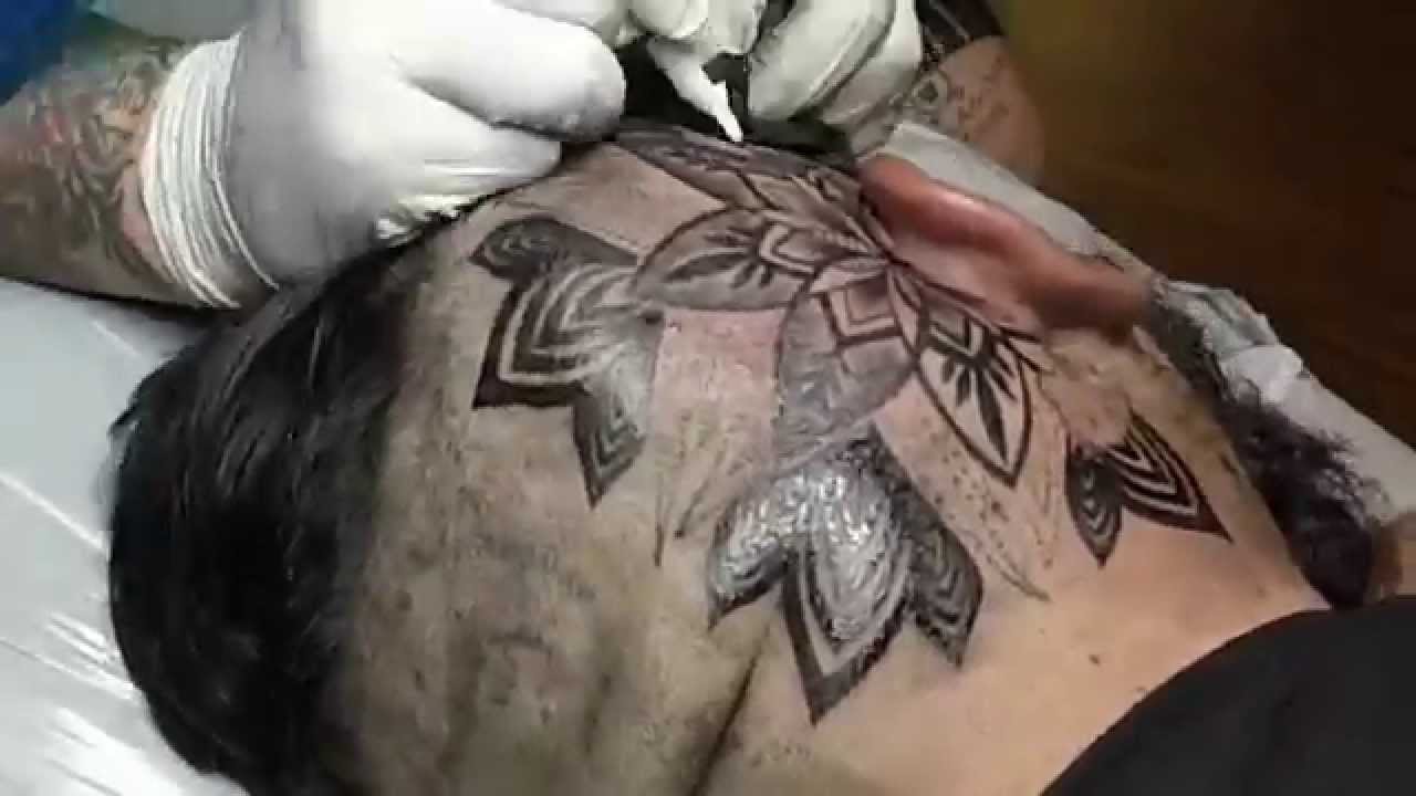Mandala Head Tattoo