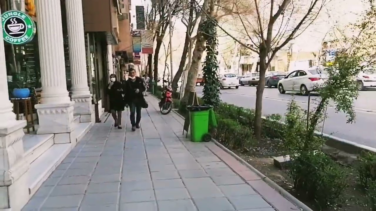 isfahan city , walk in iran , isfahan , walk iran , historian street with spring theme