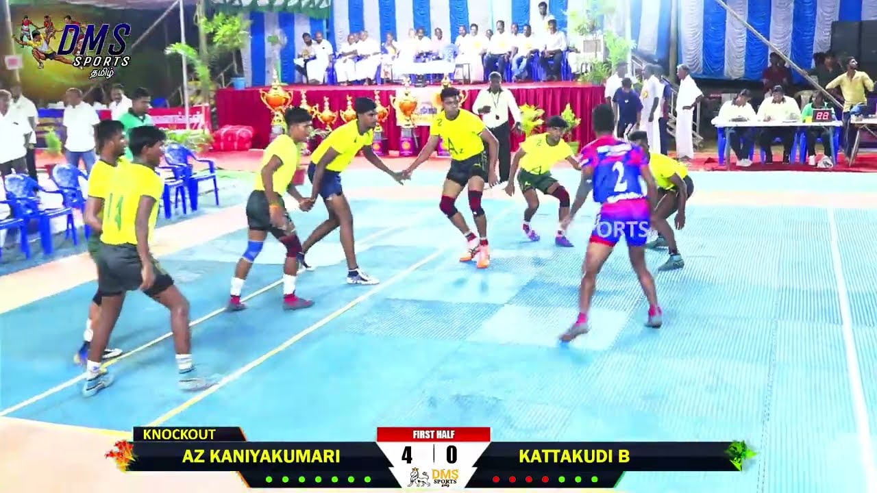 KNOCKOUT |AZ KANIYAKUMARI vs KATTAKUDI B|KATTAKUDI-THIRUVARUR|SOUTH ZONE MEN'S KABADDI - 2023