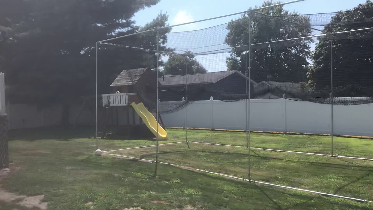 Homemade batting cage