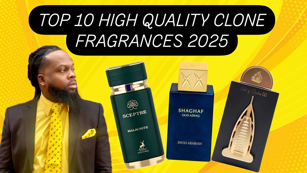 TOP 10 HIGH QUALITY CLONE FRAGRANCES 2025 #clonefragrances #fragrance #perfume