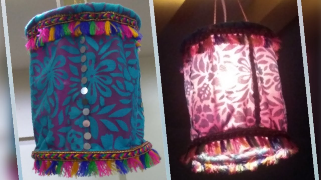 DIY Fabric Lantern, कापडी आकाशकंदिल, DIWALI DECORATIONAL LANTERN