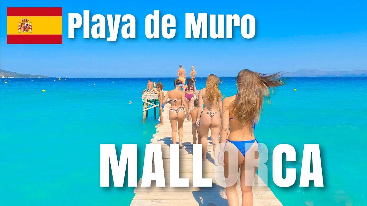 🇪🇸MOST BEAUTIFULL BEACH IN MALLORCA!!! - PLAYA DE MURO! MALLORCA, MAJORCA, SPAIN - August