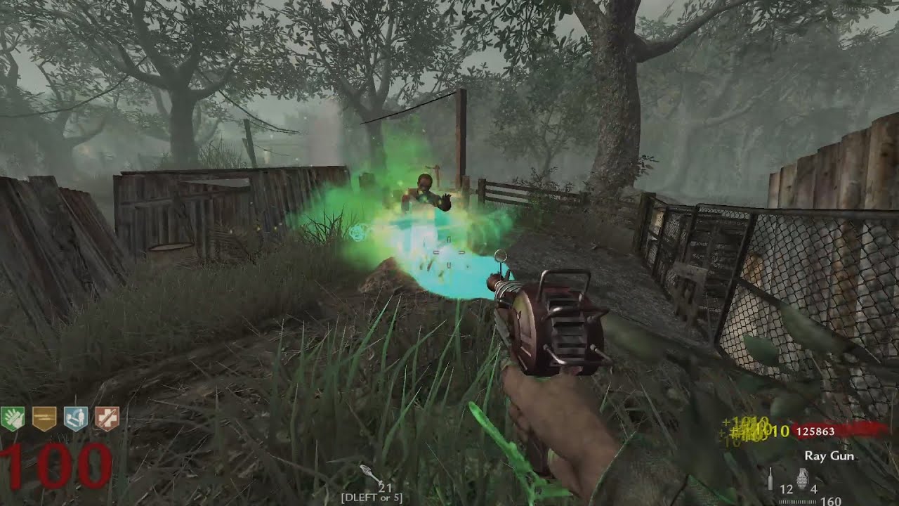 Ray Gun at 0.00001 Fire Rate vs Round 100