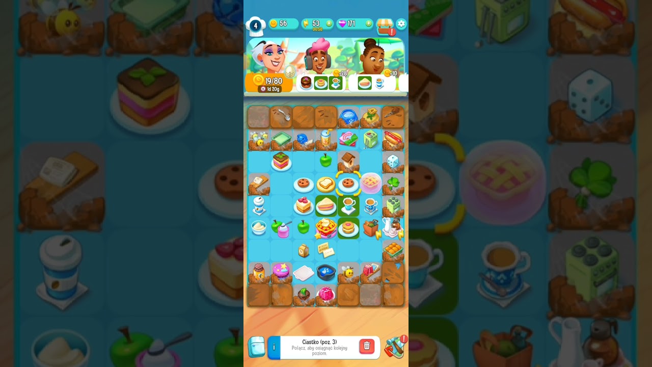 Love & Pies:Merge Game-Level 4 NO BOOSTERS #lovepies #love&pies #merge #mergegames