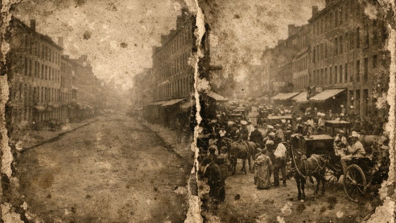 Cities Were Empty in Every Photograph Before 1880 — Then Suddenly Full