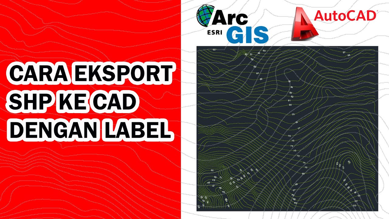 Cara Ekspor SHP ke Auto CAD Dengan Label