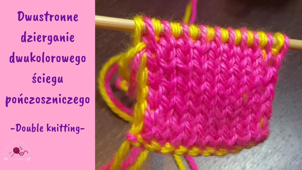 Dwustronne dzierganie dwukolorowego ściegu pończoszniczego || Two Color Double Sided Knitting