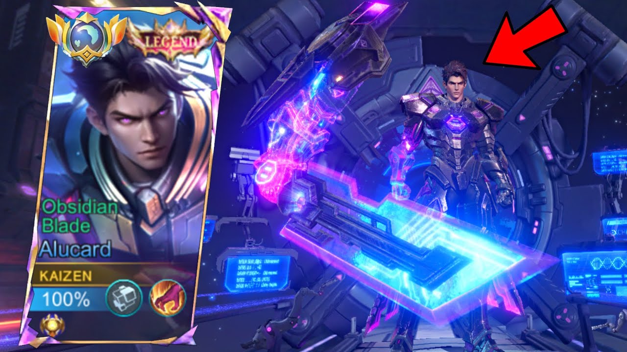 FINALLY!!🔥REVAMP ALUCARD OBSIDIAN BLADE LEGEND SKIN IS OFFICIALLY HERE 2026!-(one hit build ) MLBB