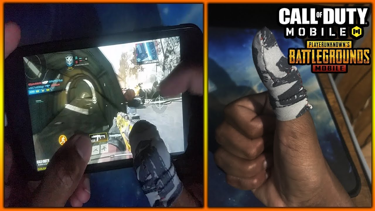 Como Fazer uma luva de Dedo Para Jogar Cod Mobile, PUBG Mobile e Freefire (Luva Gamer Mobile)