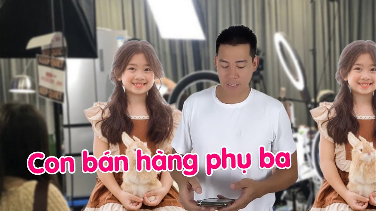 Cha con Phùng Ngọc Huy livestrem bán hàng cực dễ thương