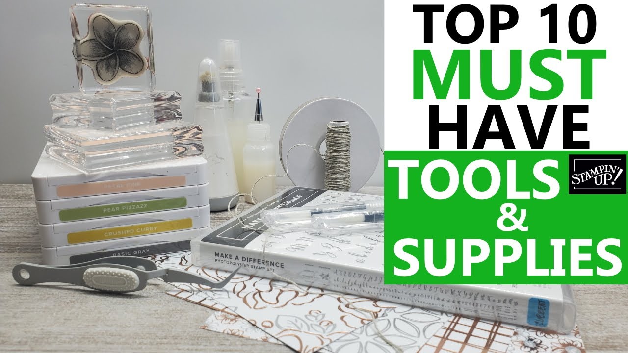 🎨TOP 10 MUST-HAVE STAMPING TOOLS & SUPPLIES 2020 | Favorite Cardmaking Supplies 2020 | Stampin Up